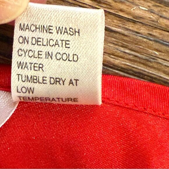 Vintage Frederick's of Hollywood Vibrant Red Satin Camisole Top Size Small - Picture 7 of 13